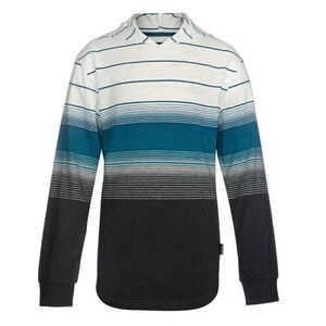 Univibe Long Sleeves Ludwig Color Block Hoodie Big Boys M Black Multi Pullover